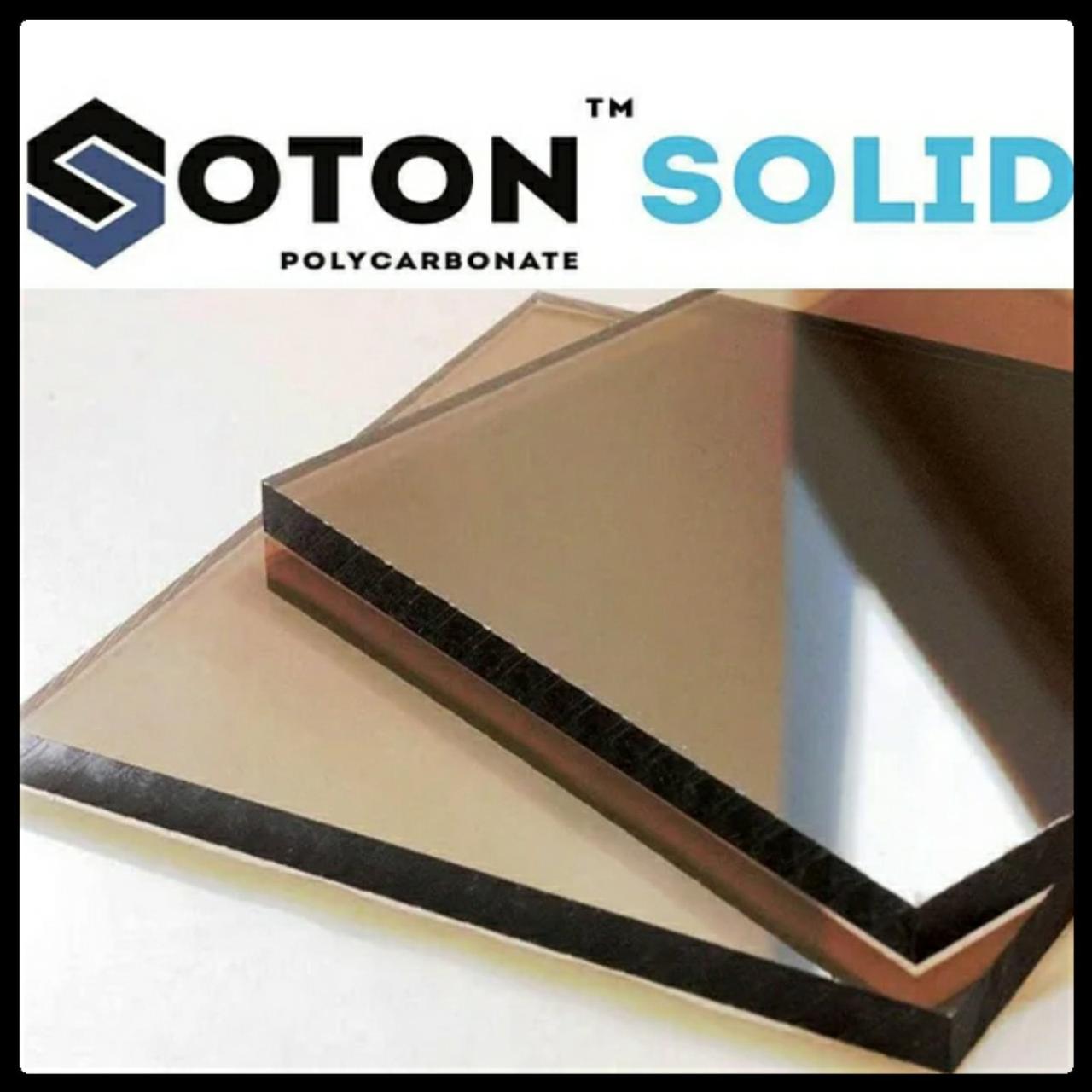 Монолитный поликарбонат 6 мм Soton SOLID Бронза — изображение 3