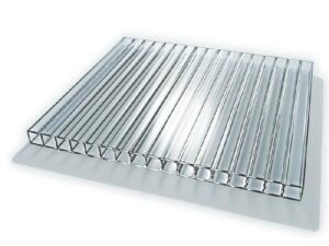 Стільниковий полікарбонат прозорий, бронза Polygal 8 mm