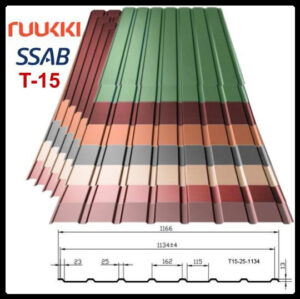 Ruukki T15 Профнастил / 0,5 мм / Rough Matt / RR 32